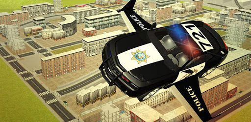 Flying Police car 3d simulator PC screenshot