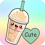 kawaii food backgrounds icon
