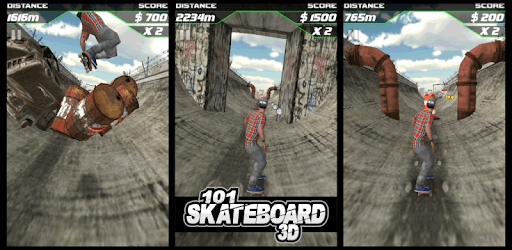 101 Skateboard Racing 3D PC screenshot