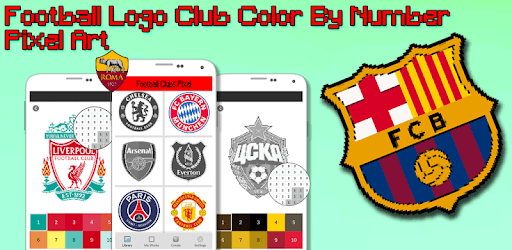 Football Logo Club Color By Number - Pixel Art PC screenshot