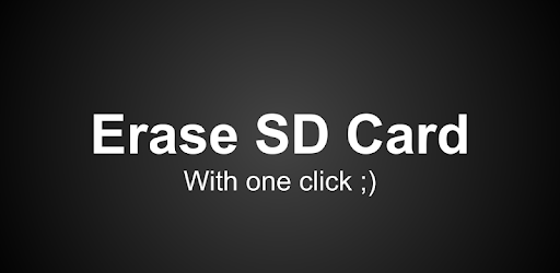 Erase SD card PC screenshot