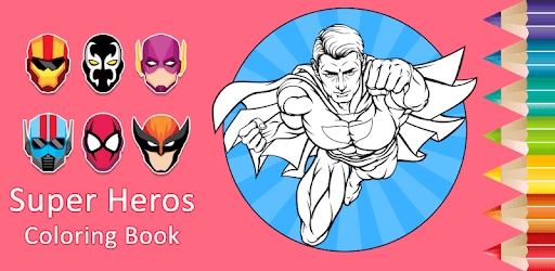 Superhero Coloring Pages PC screenshot