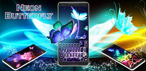 Neon Butterfly 3D Keyboard PC screenshot Neon Butterfly 3D Keyboard PC screenshot