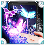 Neon Butterfly 3D Keyboard for PC Neon Butterfly 3D Keyboard for PC