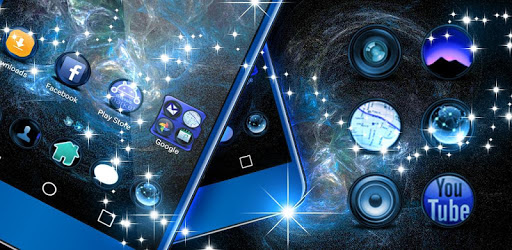 Blue Flame Theme PC screenshot