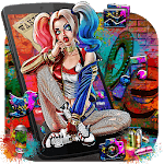 Joker Girl Launcher Theme Live HD Wallpapers for PC
