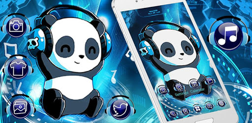 Music Tech Panda Launcher Theme Live HD Wallpapers PC screenshot