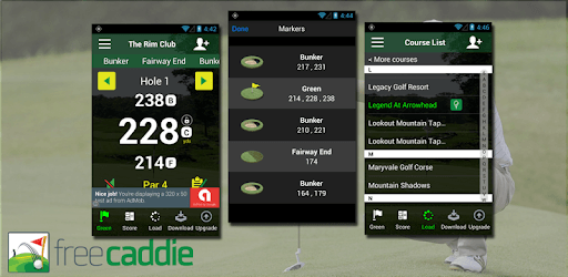Free Golf GPS APP - FreeCaddie PC screenshot
