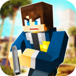 LA Police Craft: Block Cop & Robbers Action Games icon