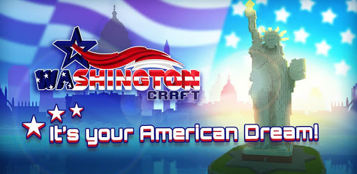 Washington Craft: 🇺🇸 Blocky Building Games 2018 PC screenshot