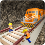 Uphill Tunnel Construction Train Builder icon