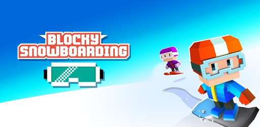Blocky Snowboarding PC screenshot