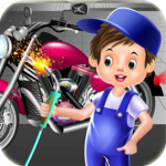 Sports bike factory simulator icon