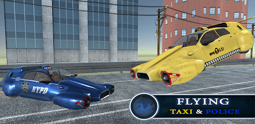 Flying Taxi and Police Car Games PC screenshot
