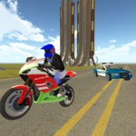 Bike Rider vs Cop Car City Police Chase Game icon