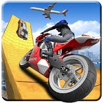 Motorcycle Impossible Ramp Mega stunts: 3D tracks icon
