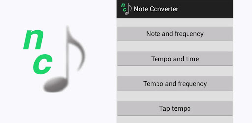 Note Converter with Tap Tempo PC screenshot Note Converter with Tap Tempo PC screenshot