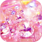 Pink Diamond Glitter Theme for PC Pink Diamond Glitter Theme for PC