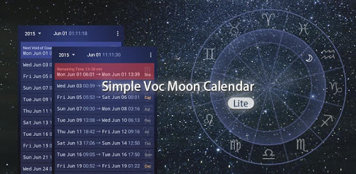Simple VoC Moon Calendar Lite PC screenshot