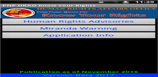 Philippine National Police Know Your Rights PC screenshot