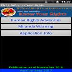Philippine National Police Know Your Rights icon