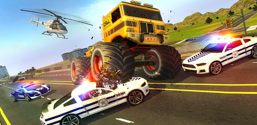 Police Chase Monster Car: City Cop Driver Escape PC screenshot