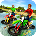 Kids Water Surfer Motorbike Racing - Beach Driving icon