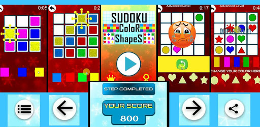 Sudoku Color Shapes Puzzle : Kids Free Game PC screenshot