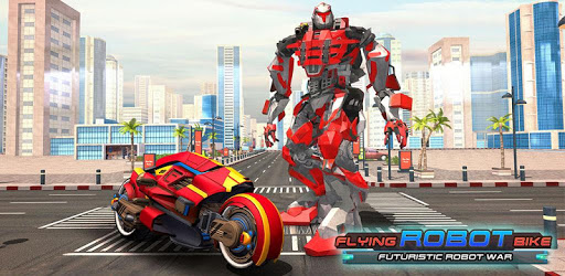 Flying Robot Bike : Futuristic Robot War PC screenshot