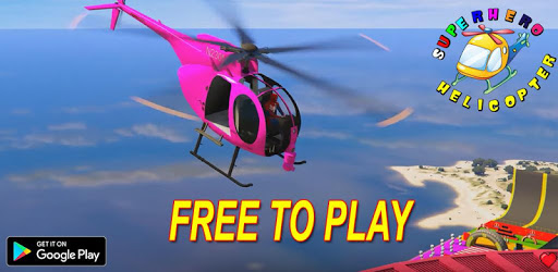 Superheroes Flying Helicopter Racing PC screenshot