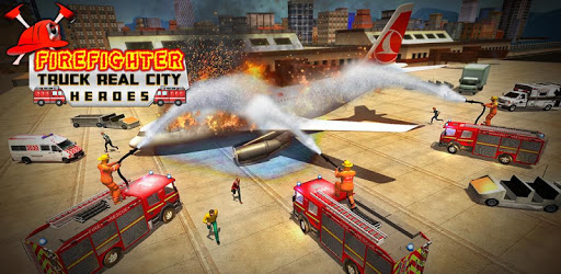 Fire Fighter Truck Real City Heroes PC screenshot