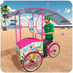 Beach Ice Cream Delivery Boy icon