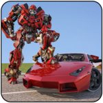 Muscle Car Robot Transformation Game 2018 icon