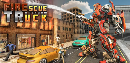 Rescue Robot Transformation Firetruck Simulator PC screenshot