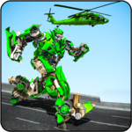 Helicopter Robot Transformation Game 2018 icon