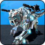 White Tiger Robot Transformation Game - Car Robot icon