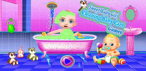 Sweet Baby Girl Cleaning Baby Care Game PC screenshot