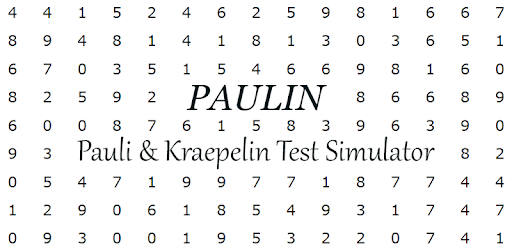 Paulin - Pauli & Kraepelin Test Simulator PC screenshot