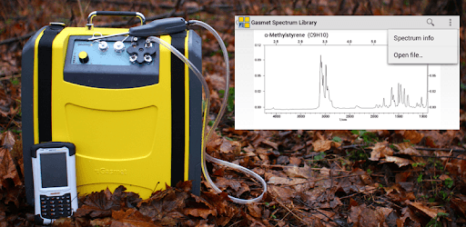 FTIR spectrum library PC screenshot