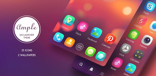 Ample GO Launcher Theme PC screenshot