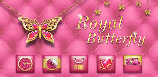 RoyalButterfly GOLauncherTheme PC screenshot