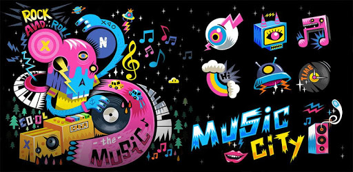 Music City GO Launcher Theme PC screenshot