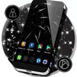 Black 3D Launcher icon