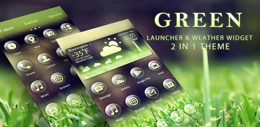 (FREE) Green 2 In 1 Theme PC screenshot