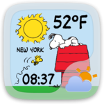 Peanuts Weather Widget Theme for PC
