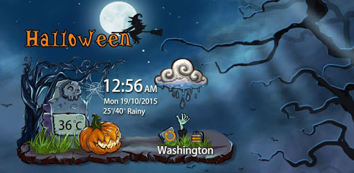 Halloween Weather Widget Theme PC screenshot Halloween Weather Widget Theme PC screenshot