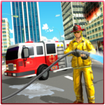 American Firefighter - Fire Truck Rescue Games icon