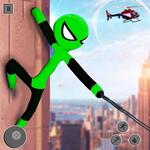 Flying Hero Stickman Rope Hero Grand Crime City icon
