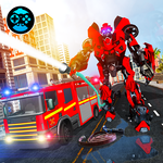 Firefighter Real Robot Rescue Firetruck Simulator icon