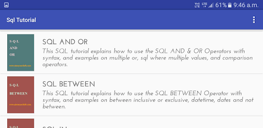 Sql Query Tutorial PC screenshot
